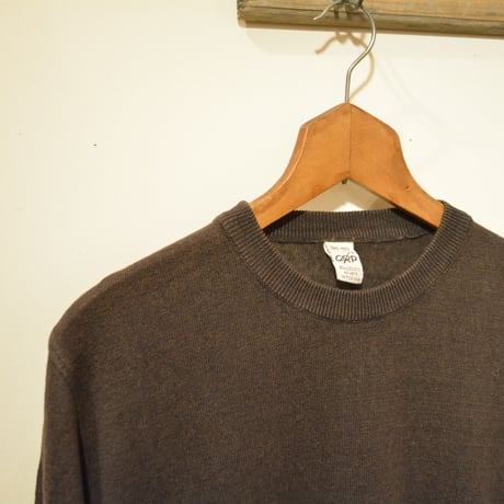 -grp- linen crew neck knit marrone