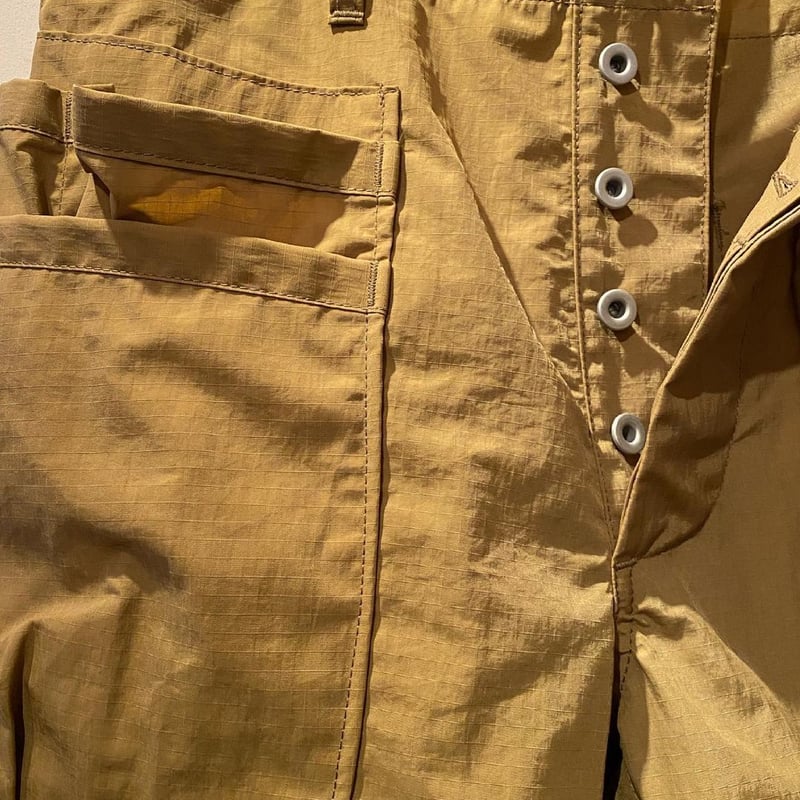 SASSAFRAS -Whole Hole Pants 1/2- (CAMEL) | cr