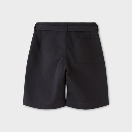 PHIGVEL‐MAKERS Co．belted 2tuck shorts (dust black)