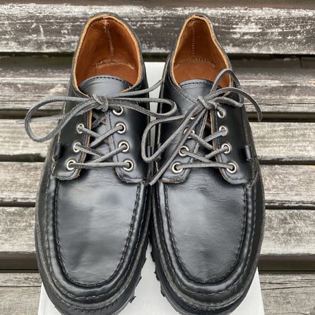RUSSELL MOCCASIN 2758 Oneida BLK CXL Triple Vamp NOS size 7h D