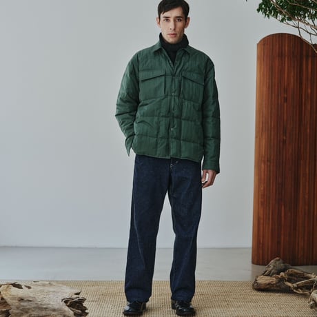 PHIGVEL‐MAKERS Co. FIELD DOWN SHIRTS (JUDE GREEN)