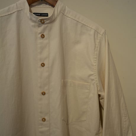 -Frankleder- bedlinenshirt (StandCollar)