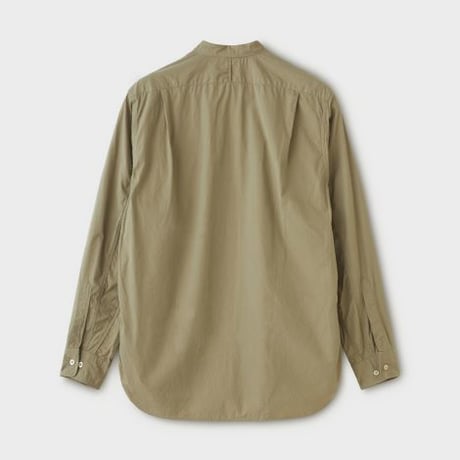 PHIGVEL‐MAKERS Co. PMAK‐LS02 BAND COLLAR DRESS SHIRT -KhakiBeige-