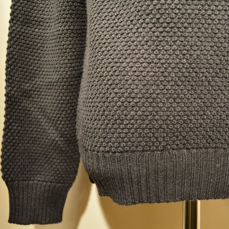 GRP WAFFLEKNIT‐mediumweight‐ antracite (チャコールグレー)