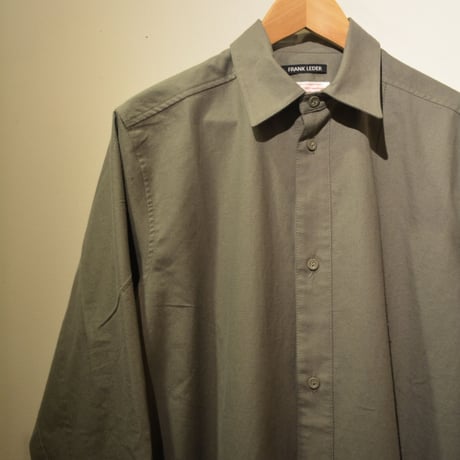 Frank Leder-bedlinenshirt- (OldStyle) OLIVE