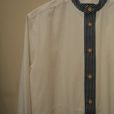 FrankLeder 20aw BAND COLLAR SHIRT