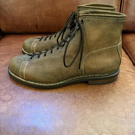 ZINTALA LINE-MAN BOOTS  GUIDI&ROSELLINI OLIVE VACETTA LEATHER