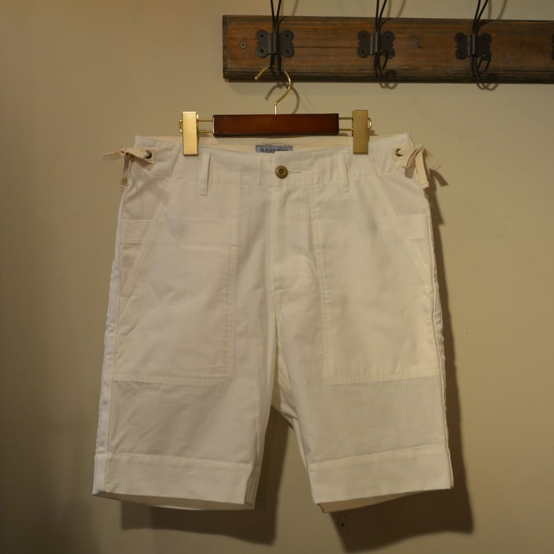 KENNETH FIELD CEREMONY Ⅱ SHORTS -LIPSTOP＆HBT(WH