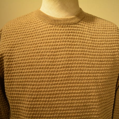 GRP crewneck “spotknit” BEIGE(ベージュ)