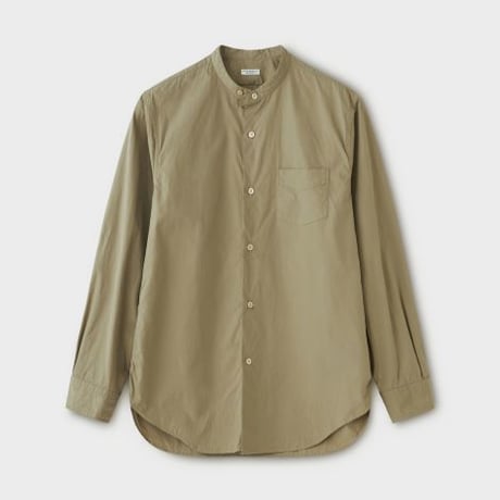 PHIGVEL‐MAKERS Co. PMAK‐LS02 BAND COLLAR DRESS SHIRT -KhakiBeige-