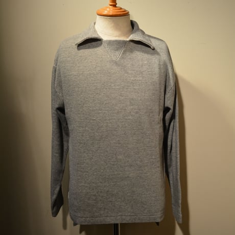kenneth field L/S POLO  ‐GRAY‐