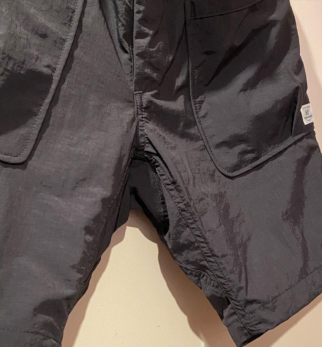 SASSAFRAS -Whole Hole Pants 1/2- (BLACK) | cr