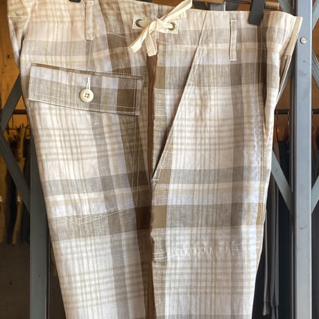 kenneth field ceremonyⅡwide plaids brown