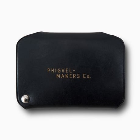 PHIGVEL‐MAKERS Co． pm‐㏄ card case -vintage black-