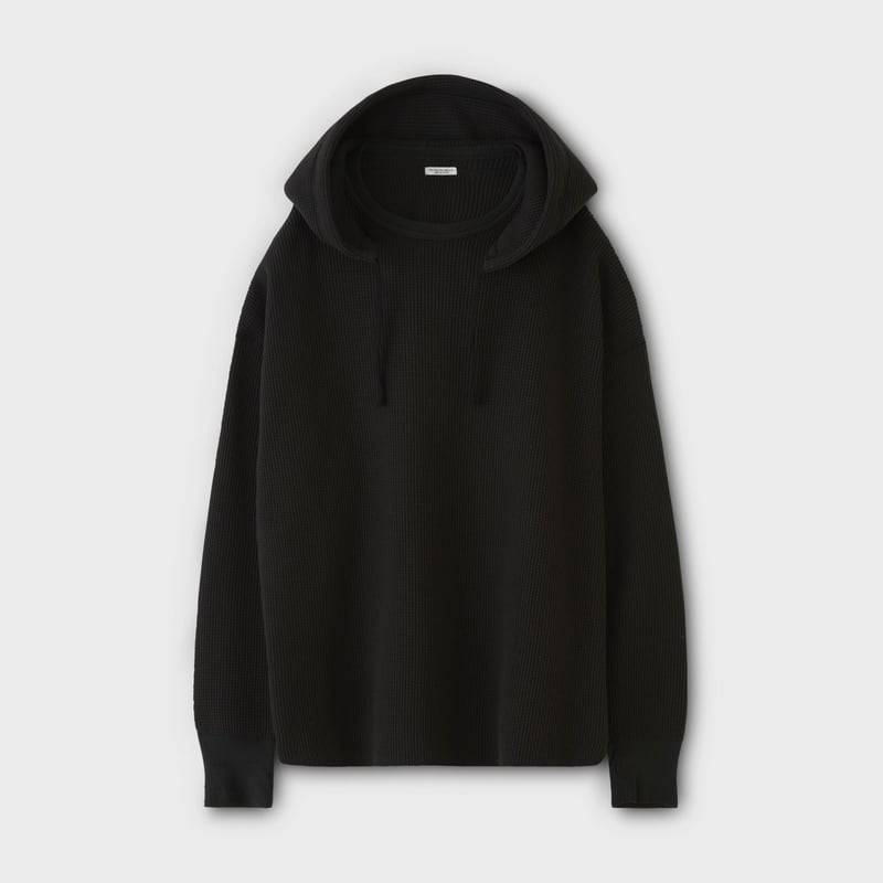 PHIGVEL‐MAKERS Co. HOODED HEAVY WAFFLE TOP （GR