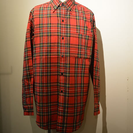 SASSAFRAS ‐green thunb shirt‐ tartan check (RED)