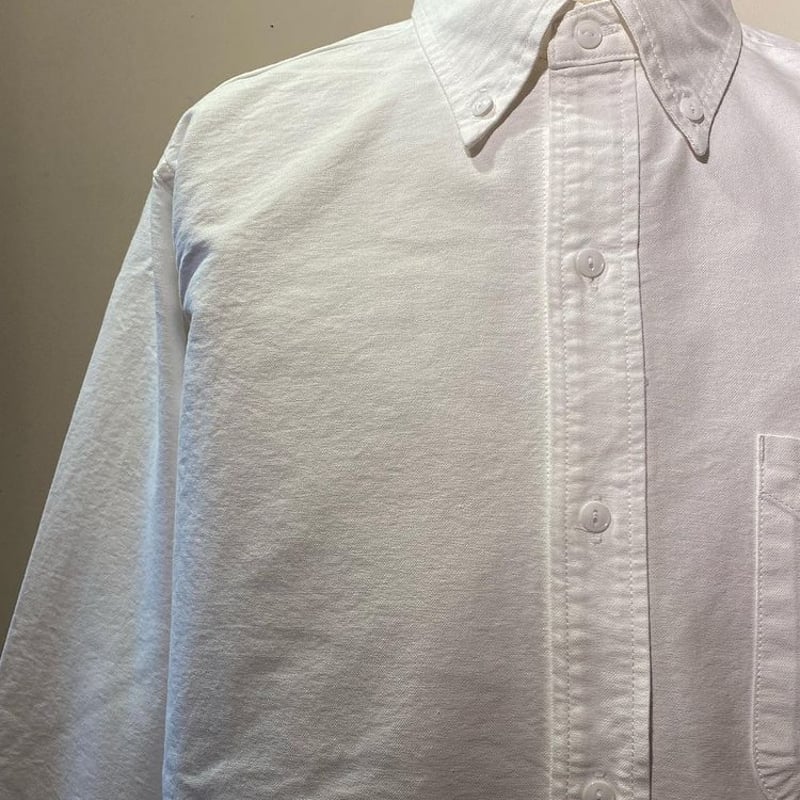 トップス GREEN THUMB SHIRT(A/C OXFORD) SASSAFRAS『GREEN THUMB SHIRT(A/C OXFORD)』(WHITE) – Reggieshop
