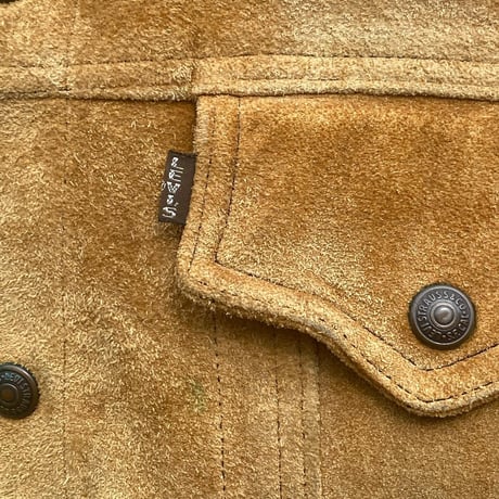 Levis 60's 3rd type suede jacket Big“E” -made in USA- GOOD CONDITION ‼︎