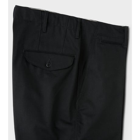 PHIGVEL‐MAKERS Co．Officer Trousers - Wide（INK BLACK）
