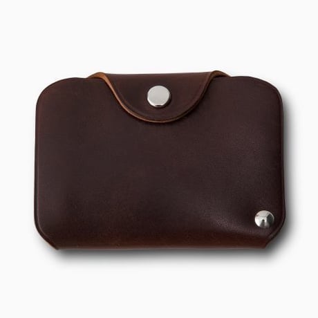 PHIGVEL‐MAKERS Co． pm‐㏄ card case -brown-