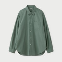 PHIGVEL‐MAKERS Co.   -permanent - PM-LS01 REGULAR COLLAR DRESS SHIRT (SAGE GREEN)