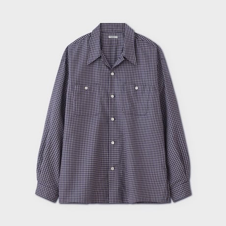 PHIGVEL‐MAKERS Co. PMAU-LS02 C/W PLADE SHIRTS（PURPLE NAVY）