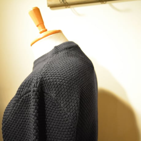 GRP WAFFLEKNIT‐mediumweight‐ blu notte (ネイビー)