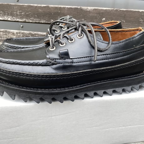 RUSSELL MOCCASIN 2758 Oneida BLK CXL Triple Vamp NOS size 7h D