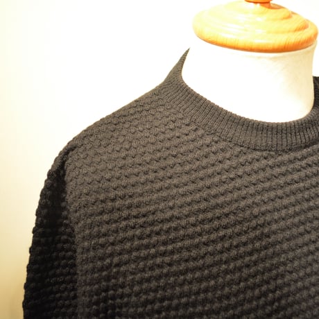 GRP crewneck “spotknit” NERO(ブラック)