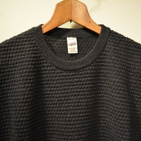 GRP  spotknit crew neck -antrascite-