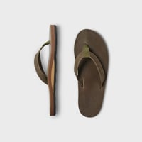 PHIGVEL‐MAKERS Co. -LEATHER SANDAL-(OLIVE BROWN)