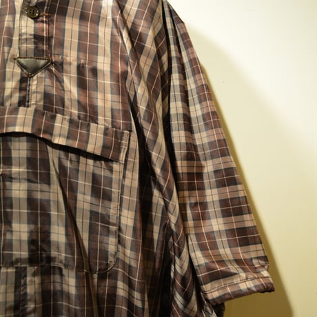 kenneth field PONCHO ‐NYLON OXFORD BROWN-