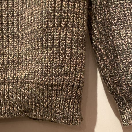 Corgi crew neck sweater MIX (Natural×Brown×Green)