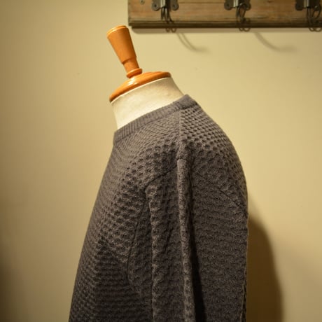 GRP WAFFLEKNIT‐lightweight‐ grigio(ライトグレー)