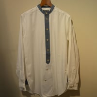 FrankLeder 20aw BAND COLLAR SHIRT