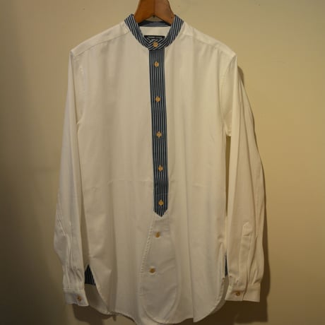 FrankLeder 20aw BAND COLLAR SHIRT