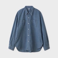 PHIGVEL MAKERS Co. PMAT-LS05 CHAMBRAY WORKADAY LS SHIRT / INDIGO(FADE)