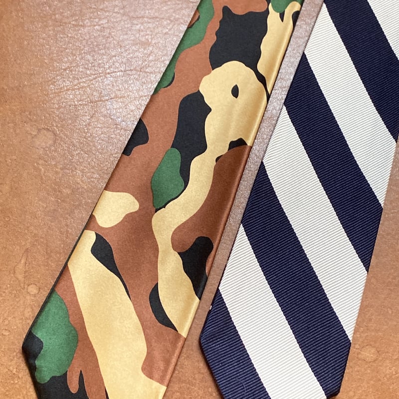 kenneth field 4face tie print camo×dot×tartan×r