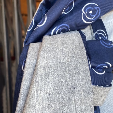 kenneth field 2face scarf BARBERA/VINTAGE (NAVY/SAX)