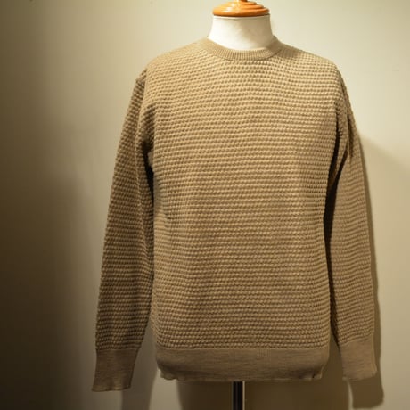 GRP crewneck “spotknit” BEIGE(ベージュ)