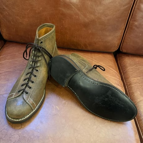 ZINTALA LINE-MAN BOOTS  GUIDI&ROSELLINI OLIVE VACETTA LEATHER