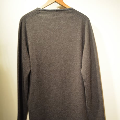 -seldom- V‐neck sweater　‐BROWN‐