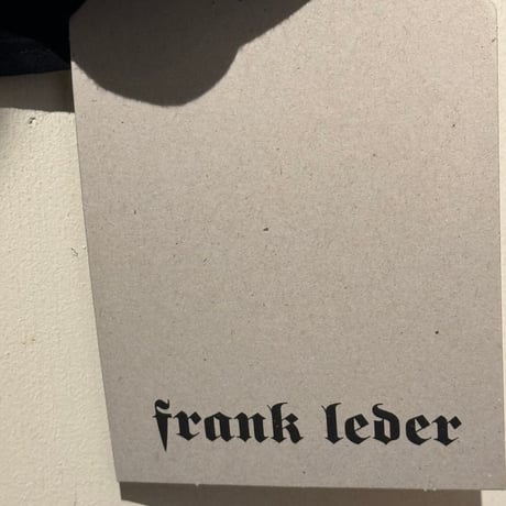 -FLANK LEDER-  OLD STYLE（BAND COLLAR）  vintage german 1960's bedsheets fabric (BLACK)