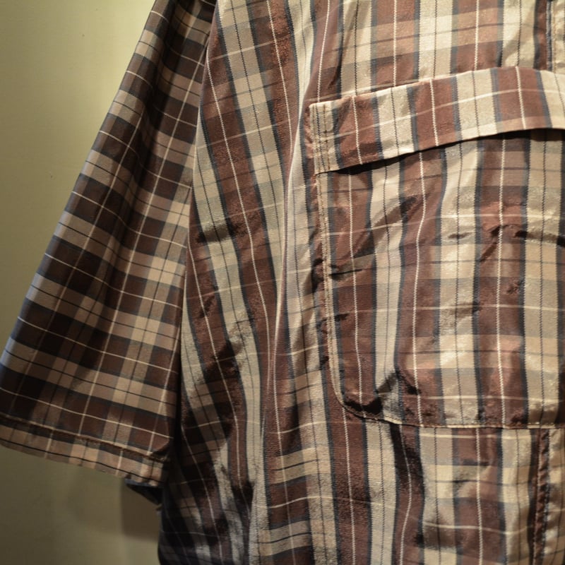 kenneth field PONCHO ‐NYLON OXFORD BROWN- | cre