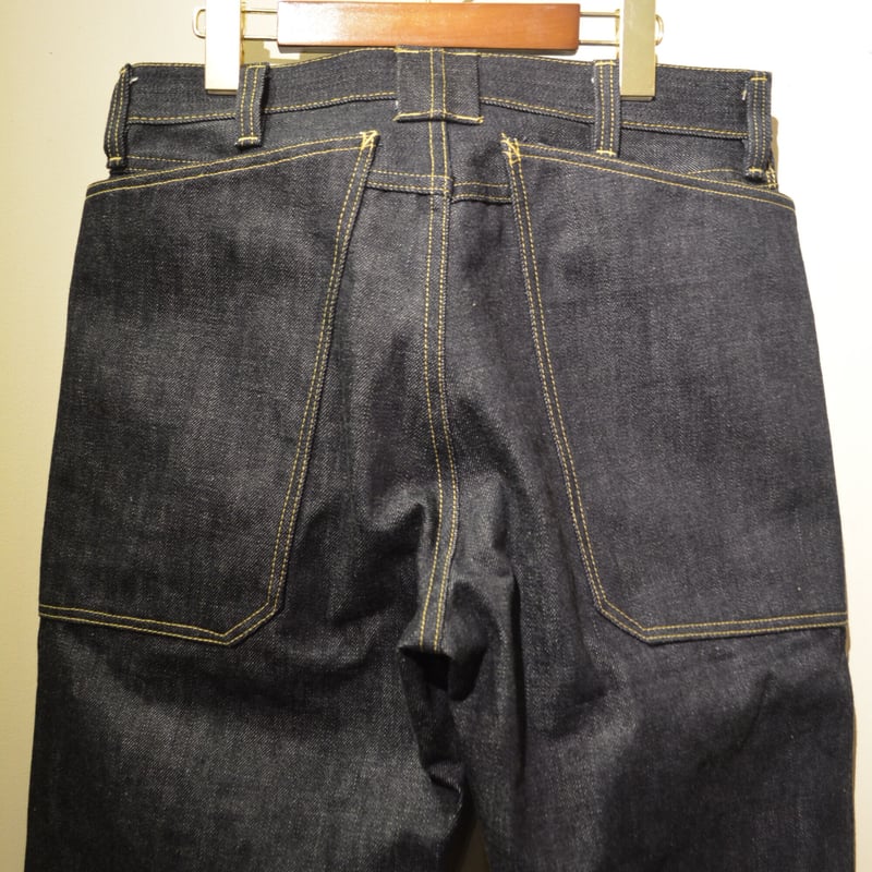 SASSAFRAS ダークデニム Lサイズ SASSAFRAS ‐Fall Leaf R Pants‐ (14oz rigid denim