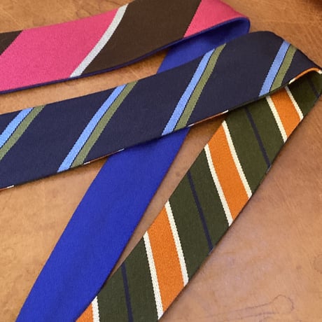 kenneth field 4face tie 3regimental×1solid(blue)