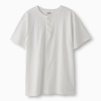 PHIGVEL‐MAKERS Co．Henley Neck Tee -OffWhite-