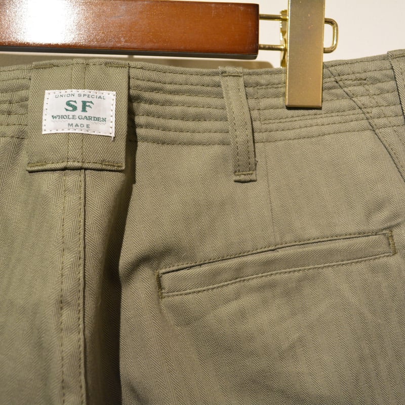 GQ2564◇SASSAFRAS : Sprayer Stream Pants◇ SASSAFRAS -sprayer stream pants‐OliveHBT | cred