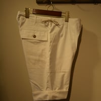 kenneth field -TURN UP SHORTS- LIPSTOP WHITE