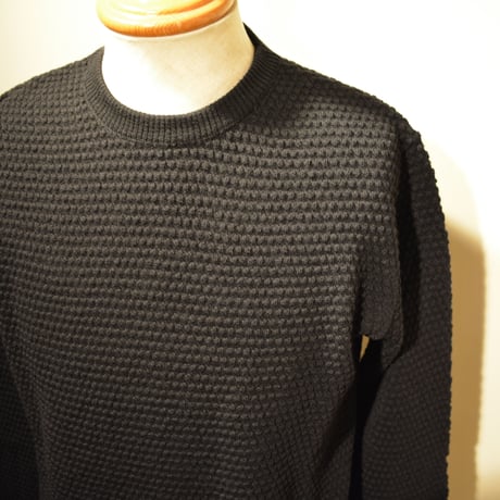 GRP crewneck “spotknit” NERO(ブラック)